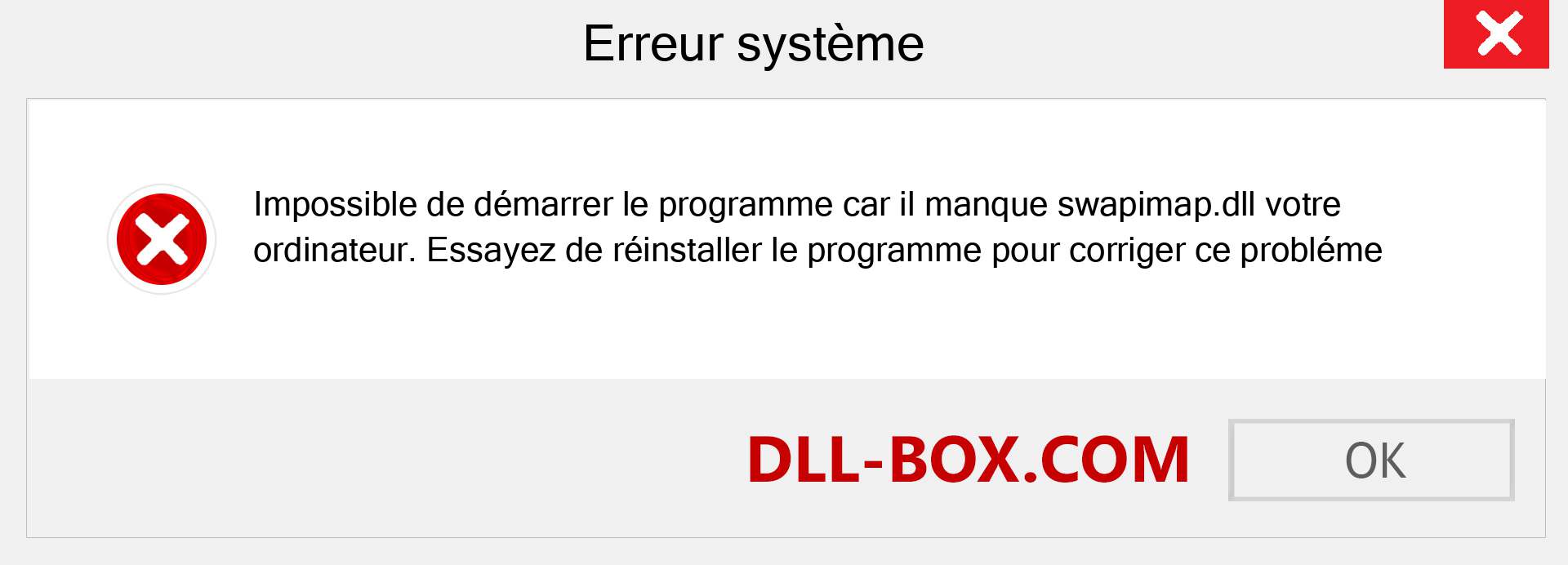 Le fichier swapimap.dll est manquant ?. Télécharger pour Windows 7, 8, 10 - Correction de l'erreur manquante swapimap dll sur Windows, photos, images